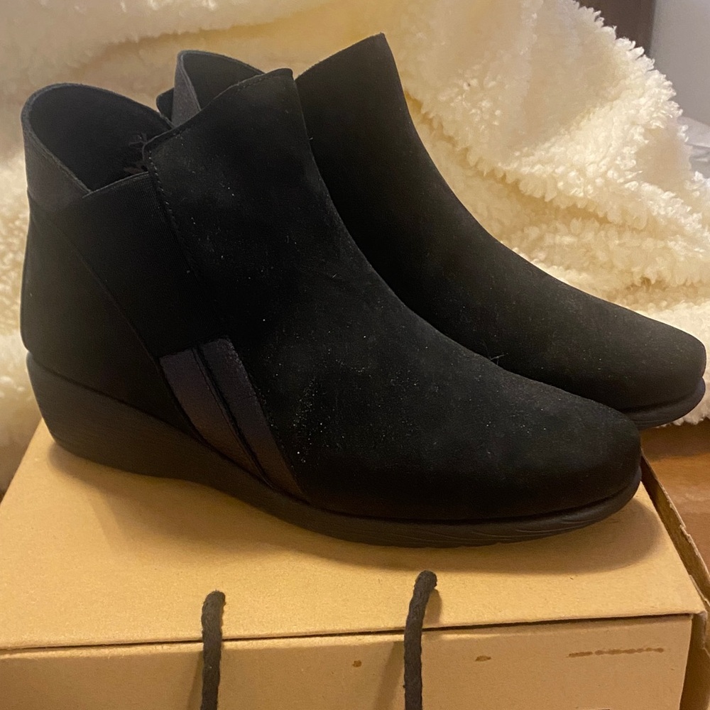Black Suede Ankle Boots